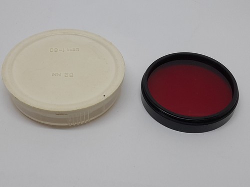 GENUINE 52mm VERY CLEAN RED FILTER IN ITS CASE FOR THE 2/58 44M-4 HELIOS LENS - Picture 6 of 7