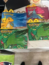7 McDonald s Pokemon Happy Meal Boxes 2025 Dragon Discovery Promo Used