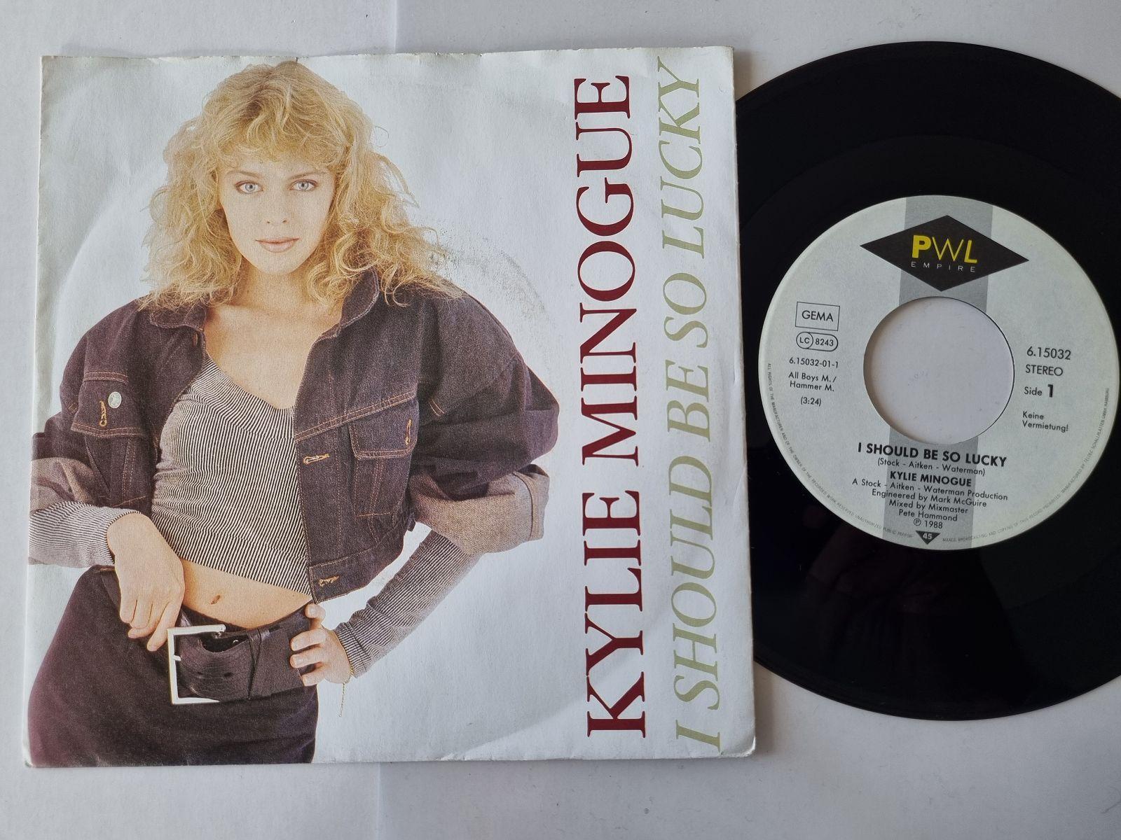 7"" Single Kylie Minogue - I should be so lucky Vinyl Germany