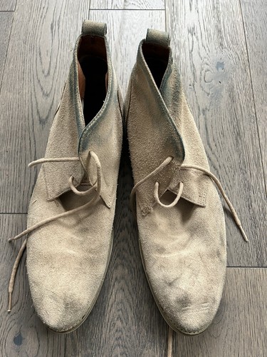DIESEL Logical Beige Suede Leather 