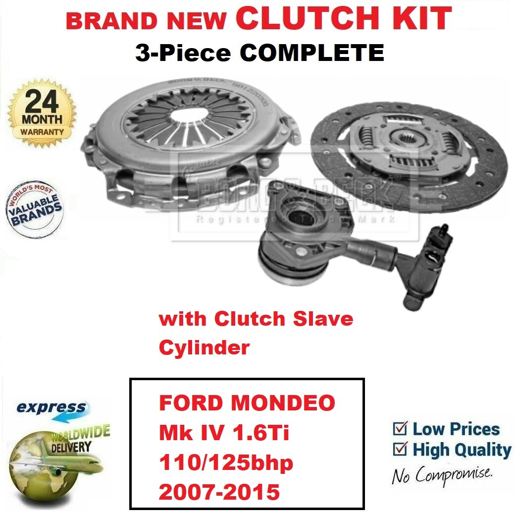 FOR FORD MONDEO Mk IV 1.6Ti 110/125bhp 2007-2015 BRAND NEW 3-PC CLUTCH ...