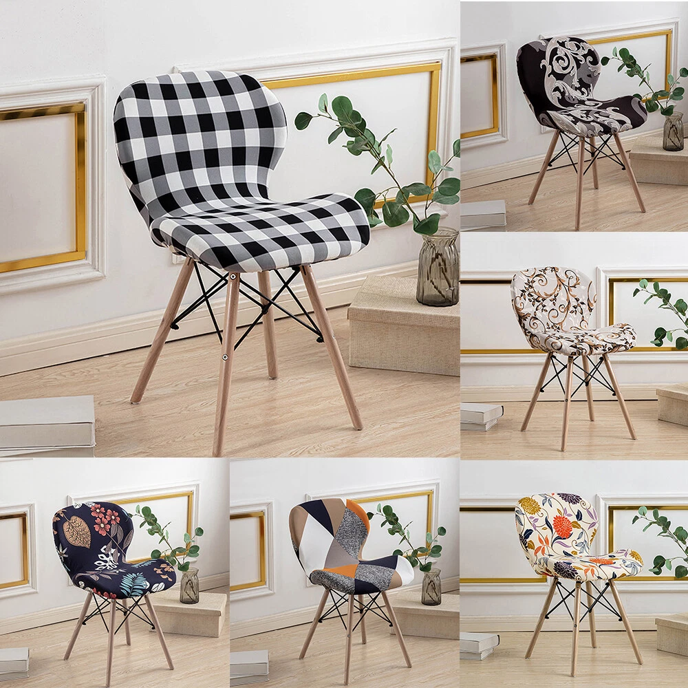 Printed Butterfly Chair Cover Washable Seat Cover Slipcover Solid