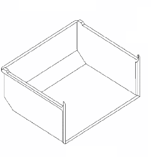 Gefrierschublade 410X180X365Mm Original Liebherr 7424815 Schublade Gefrierfach-image