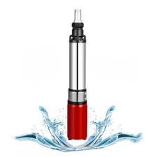 SHYLIYU 12V DC Solar Submersible Pump Deep Well Pump Submersible Water Pump 1In