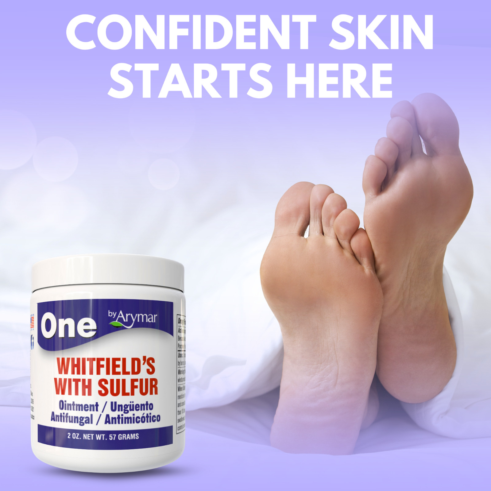 Arymar Whitfield's Ointment with Sulfur, 2 fl oz - Antifungal Ointment (6-Pack)