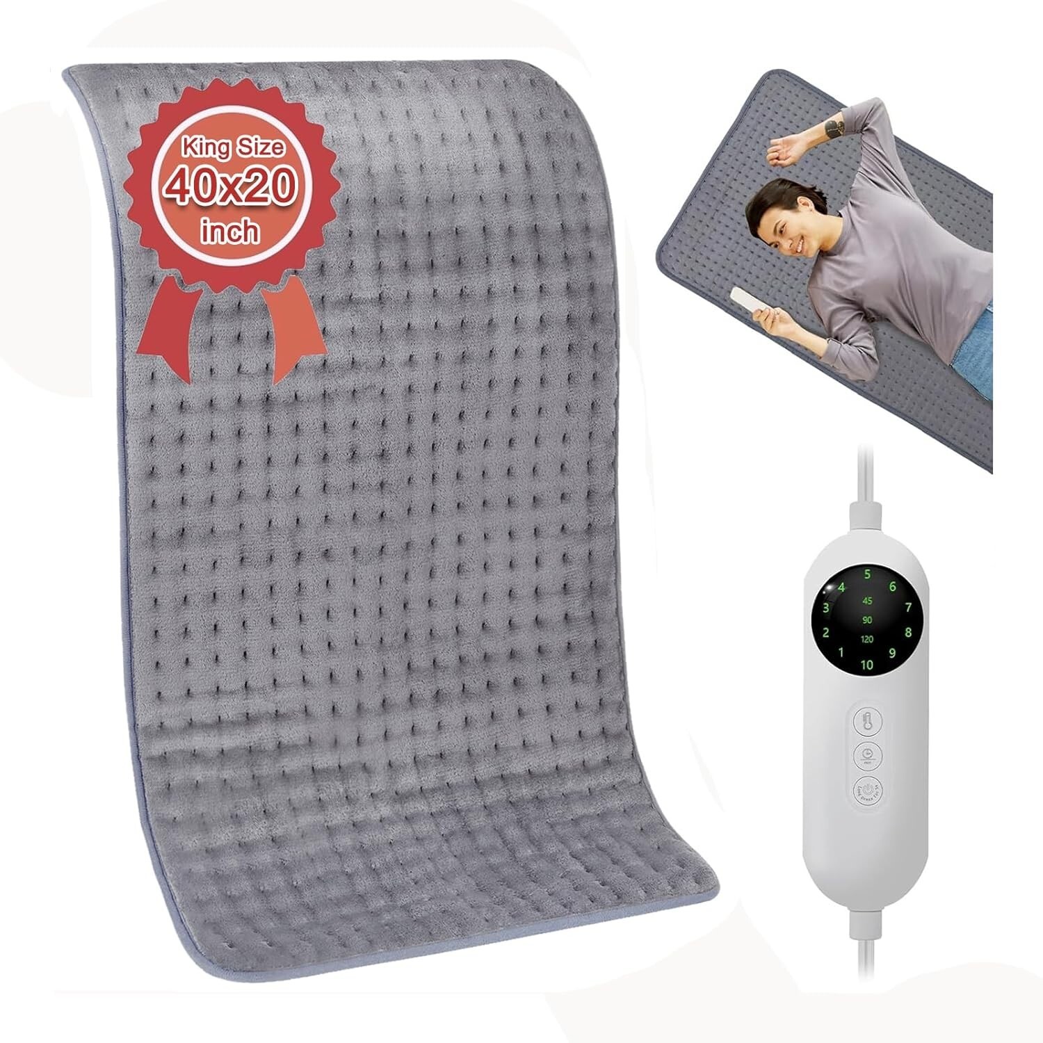 Back Pain Relief Washable Auto Shut Off Full Body Shoulde