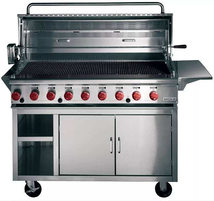 Wolf top bbq grill