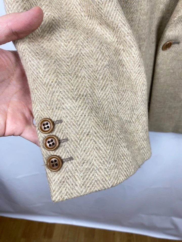 Valentino Uomo Herringbone Wool-Angora Blazer size 54 - Image 4 of 4