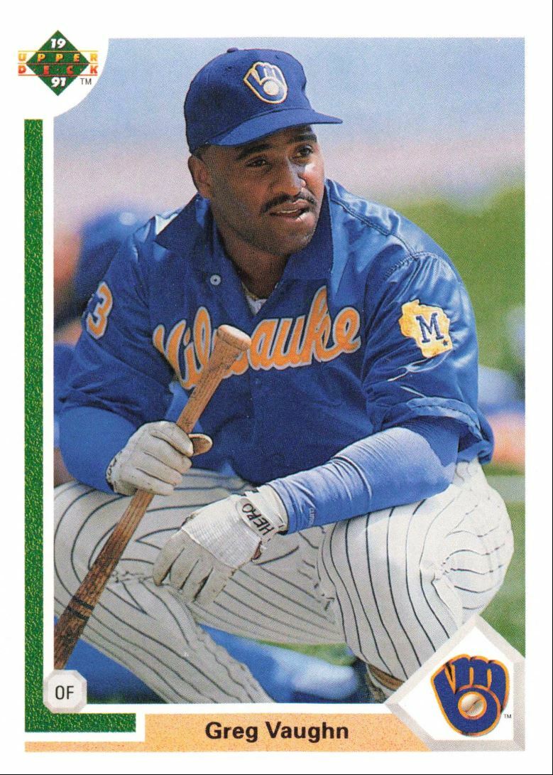 1991 Upper Deck Baseball Greg Vaughn Milwaukee Brewers #526 | eBay