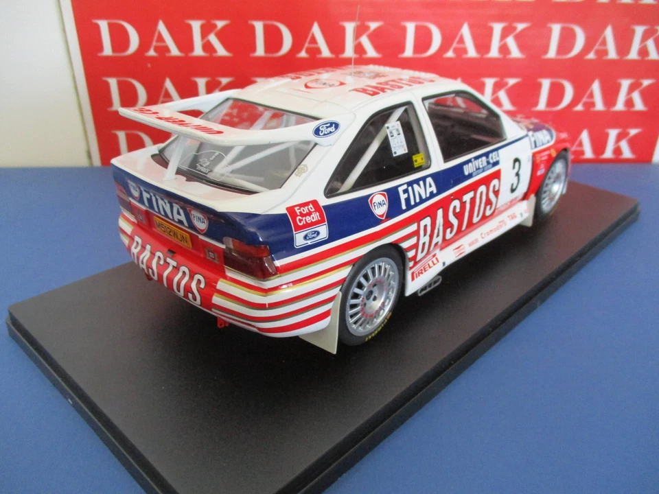 Die cast 1/18 Modellino Auto Ford Escort RS Cosworth Rally Ypres 1995 P. Snijers - Immagine 3 di 4