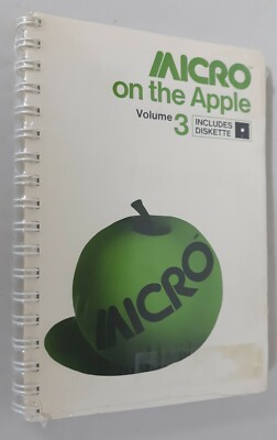 SEALED Micro on the Apple Vol3 by Micro Ink Apple II+ plus,IIe,IIc,IIgs computer