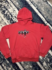 Vintage Emily Strange Hoodie Red Size Large Y2K 2001 Made in USA Cosmic Debris