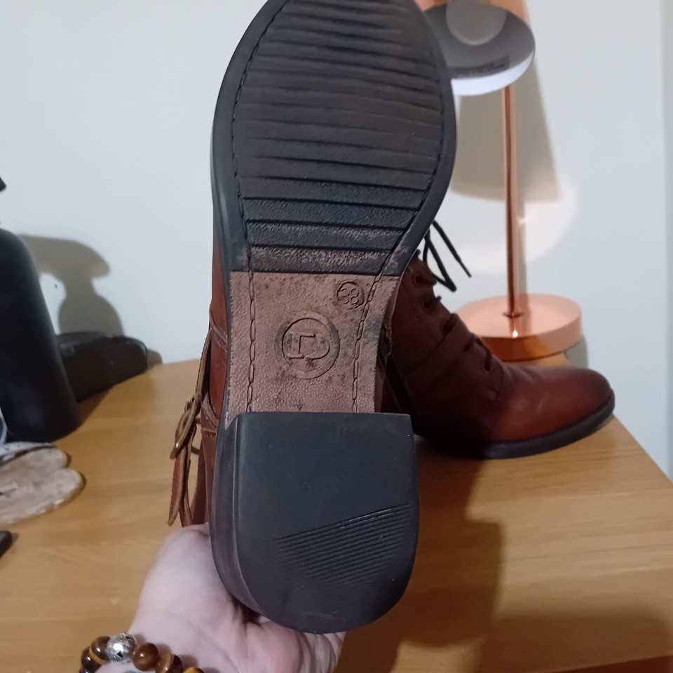 Dune London Tan Leather Ankle Boots Size 5 eBay