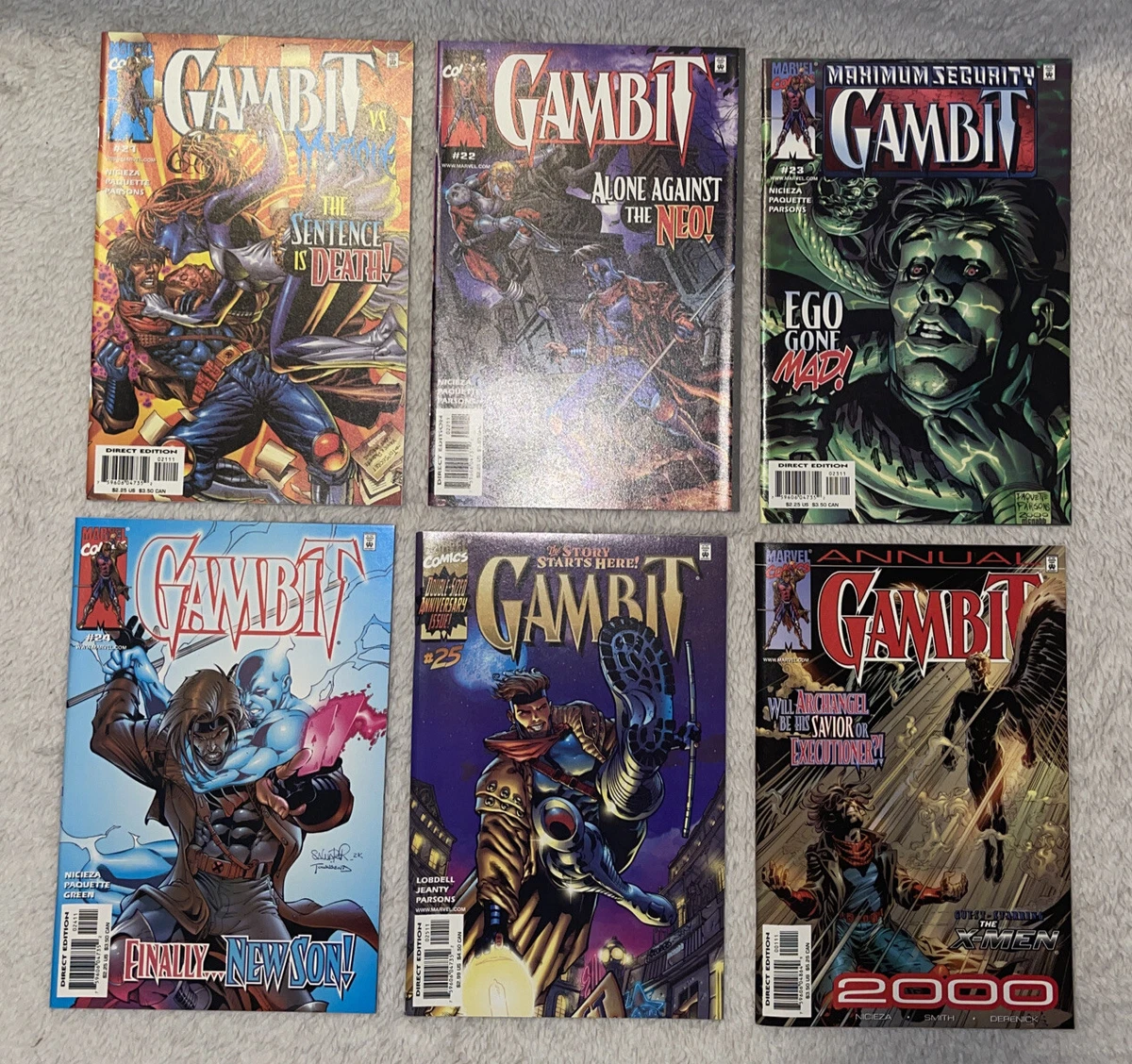 GAMBIT #21#22#23#24 - MARVEL COMICS (2001)