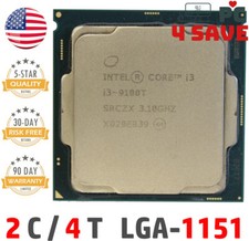 9th Gen Intel Core i3-9100T CPU 3.1 GHz Turbo 3.7 GHz 4-Core 6MB LGA1151 SRCZX