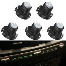 5x Green Heater A/c Climate Control HVAC LED Bulbs For 2008 - 2012 Honda Accord