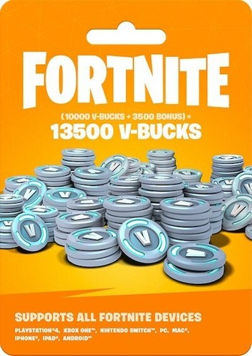Fortnite 13500 V-Bucks Card For All Devices