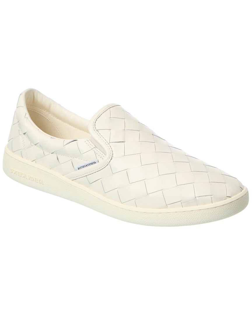 Мужские кожаные кроссовки-слипоны Bottega Veneta Sawyer Intrecciato 120590₽