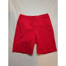 COUNTERPART 58 Women's Red Bermuda Shorts Casual Office Size 12