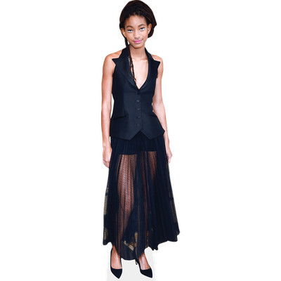 Willow Smith (Black Dress) Life Size Cutout