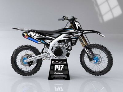 CustomMX: Grafik Kit passend für alle Yamaha YZ YZF WR WRF Modelle 85 12 250 450 426
