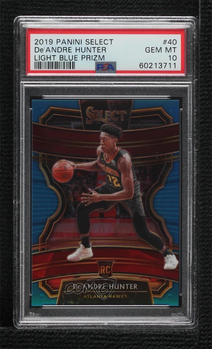 2019 Select Concourse Light Blue Prizm 173/299 De'Andre Hunter PSA 10 GEM MT 2l4