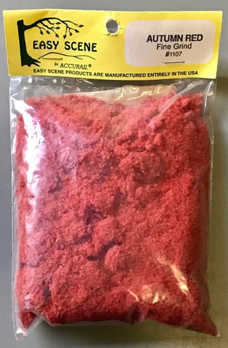 Accurail 1107 Escena Fácil Otoño Rojo Molienda Fina Material Escénico | Zustand: New