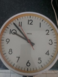 Smiths vintage electric wall clock white working
