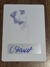 CARTER STEWART 2017 LEAF PERFECT GAME AUTO YELLOW PRINTING PLATE #1/1 Fukuoka