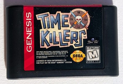 Time Killers (Sega Genesis, 1996) Game Cartridge Only Authentic Tested / Working