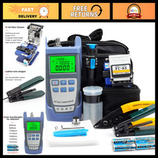 Fiber Optic Termination Tools Kit with Visual Fault Locator, Cleaver Power Met