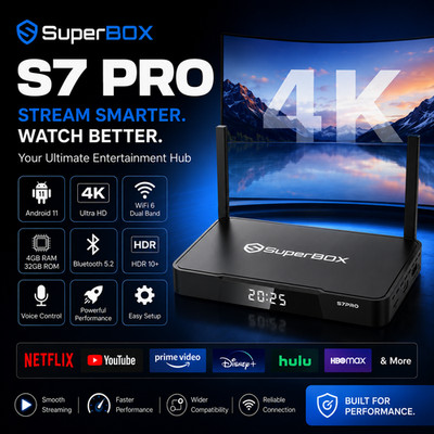 SuperBox S7 Pro 6K ANDROID TV BOX | WIFI 6 | USB-C | AUTHORIZED DEALER