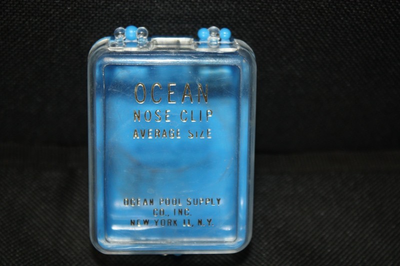 Vintage OCEAN NOSE CLIP Case Only ~ Nasal Clip for SWIMMING ~ OCEAN POOL SUPPLY