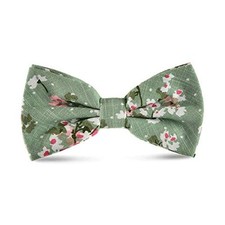 Men's Cotton Bowties Printed Floral Neck Bow Tie 4