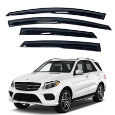 Mercedes-Benz ML/GLE 12-19 Window Visors Rain Guard Tape-On Extra Durable