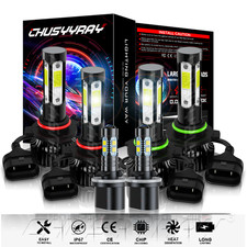 For Chevy Tahoe 2000-2006 LED Headlight High Low Beam Fog Light Bulbs Combo