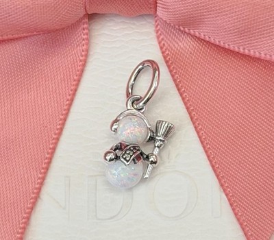 Original Pandora Anhänger Schillernder  Schneemann  silber 925 #792981C01