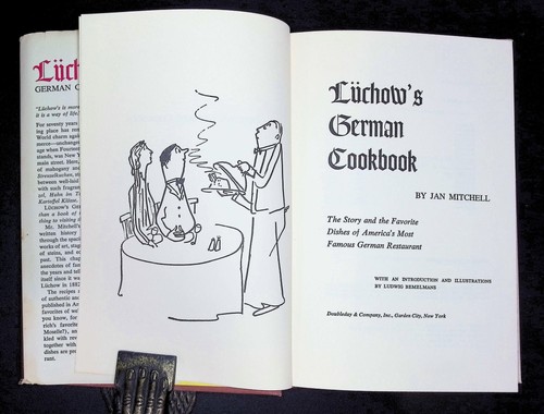 Luchow's German Cookbook Leonard Jan Mitchell NYC Classic Recipes L. Bemelmans - Picture 4 of 7