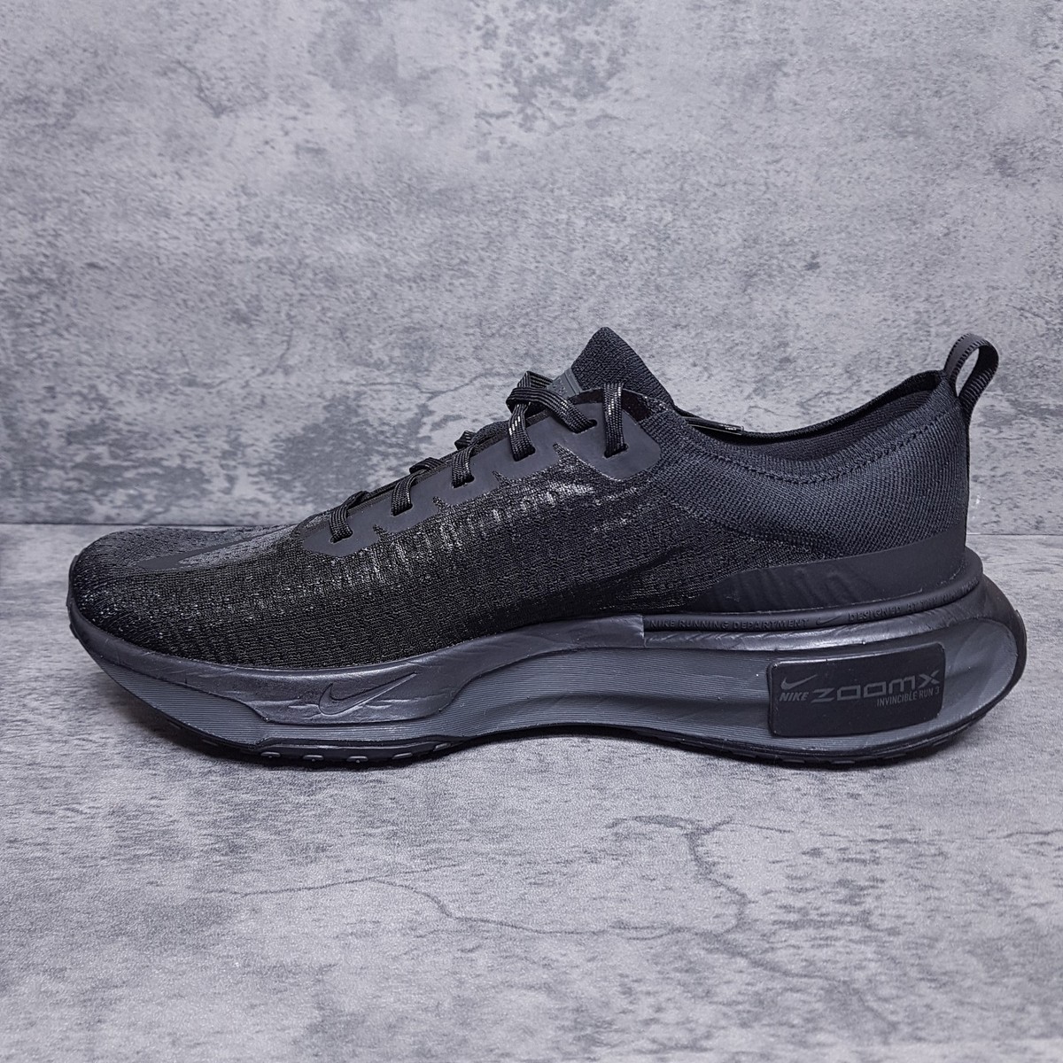 Nike ZoomX ヴェイパーフライ3 ブラック NIKE ZoomX Invincible Run Flyknit 3 Running Shoes Men 13 Triple