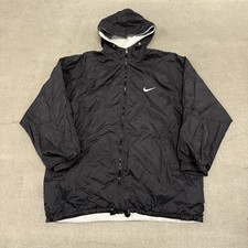 Vintage 90s Nike White tag Full zip up Black Windbreaker Jacket 2XL
