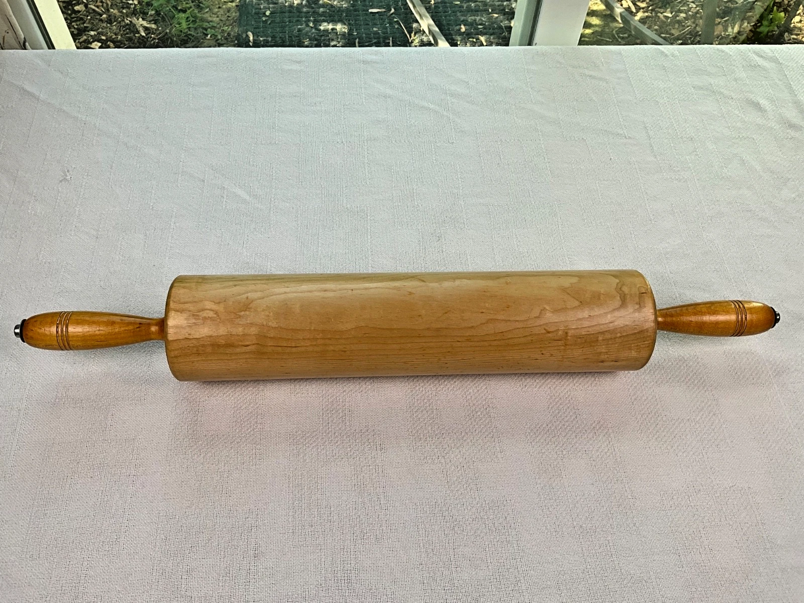 Vintage Thorpe Rolling Pin Cheshire Conn 25" Hard Rock Maple Professional Baker