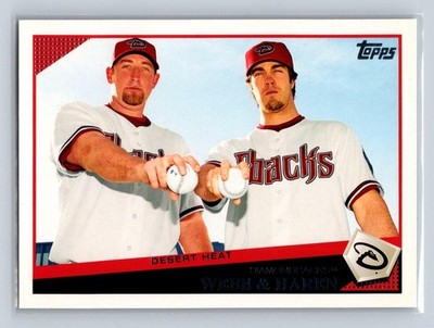 2009 Topps #157 Desert Heat (Brandon Webb / Dan Haren) CC, CL Diamondbacks
