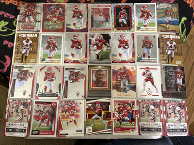 (28) Mecole Hardman Football Cards Inserts RCS Lot Cheifs Collection