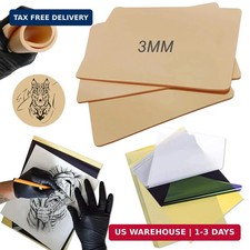 Emalla 3MM Tattoo Skin Practice Kit - 13Pcs Fake Skin and Stencil Paper Kit Incl