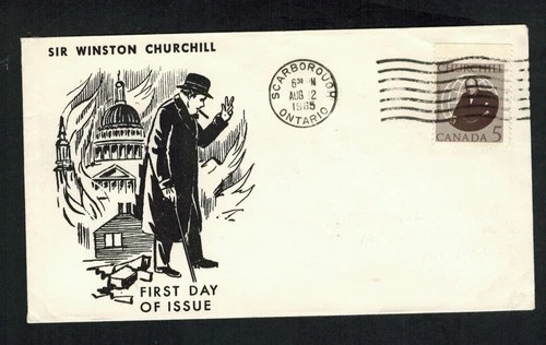 Canada #440, 1965 5¢ Churchill, ARC cachet FDC