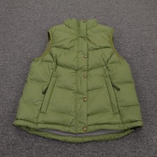 L.L.Bean Vest Womens Medium Green Down Puffer...