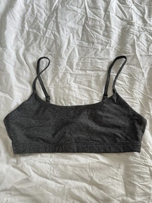 J.Crew X New Balance Trinamic Adjustable Sports Bra Dark Heather Grey Medium