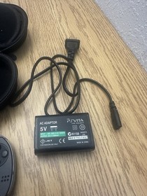 Sony PlayStation Vita PCH-1001 Black WiFi OLED - BUNDLE - TESTED/WORKING