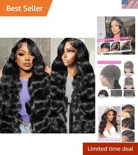 30 Inch Body Wave Lace Front Wigs Human Hair 13x6 HD Lace Frontal Wig  200 ...