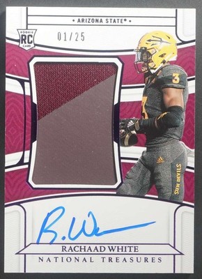 2023 National Treasures Collegiate Rachaad White RC Patch Auto /25 DV3846